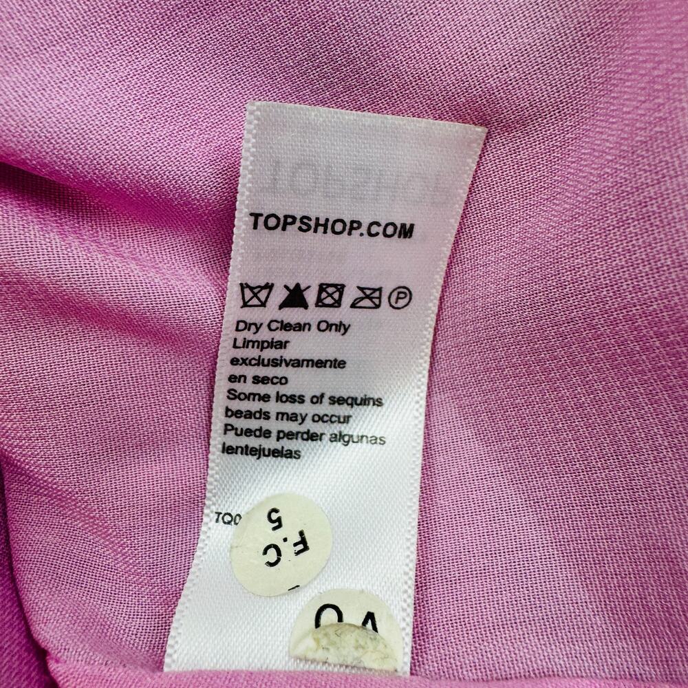 Top Shop Louise Gray Flash Face Sequin Mini Dress Vogue Women's Size 2 - Picture 9 of 11